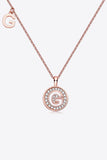 Moissanite A to J Pendant Necklace