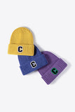 Letter C Patch Cuffed Beanie