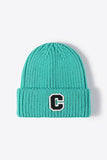 Letter C Patch Cuffed Beanie