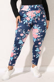 Plus Size Floral Print Legging