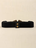 Double Buckle PU Leather Belt