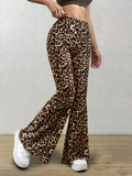 Leopard Flare Pants