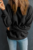 Bonbon Solid Classic Crewneck Pullover Sweatshirt