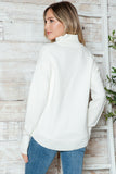 Half Zip Long Sleeve Knit Top