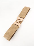 Alloy Buckle Elastic Belt