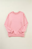 Bonbon Solid Classic Crewneck Pullover Sweatshirt