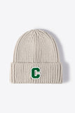 Letter C Patch Cuffed Beanie