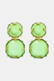 Geometrical Shape Zinc Alloy Frame Dangle Earrings