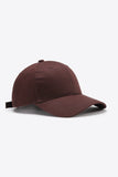 Plain Adjustable Cotton Baseball Cap