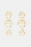 Flower Shape Zinc Alloy Dangle Earrings