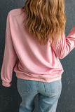 Bonbon Solid Classic Crewneck Pullover Sweatshirt