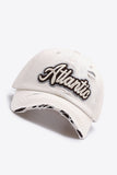 ATLANTIC Graphic Distressed Baseball Cap