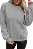 Bonbon Solid Classic Crewneck Pullover Sweatshirt