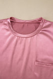 Apricot Chest Pocket Loose Fit T Shirt