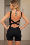 Crisscross Wide Strap Active Romper