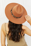 Fame In The Wild Leopard Detail Fedora Hat