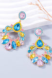 Alloy Rhinestone Dangle Earrings