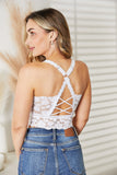 JadyK Juliette Full Size Crisscross Lace Bralette