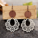 Geometric Cutout Dangle Earrings