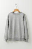 Bonbon Solid Classic Crewneck Pullover Sweatshirt