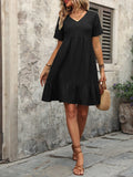 Ivy Lane V-Neck Short Sleeve Mini Dress