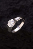 1.5 Carat Moissanite 925 Sterling Silver Ring