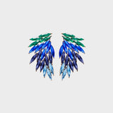 Alloy Acrylic Wing Earrings