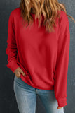 Bonbon Solid Classic Crewneck Pullover Sweatshirt