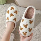 Xiaomi Bear Pattern Cotton Slippers Indoor Home Plush Warm Slippers