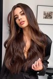 Full Machine Long Wave Synthetic Wigs 26''