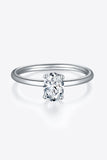 1 Carat Moissanite 925 Sterling Silver Solitaire Ring