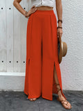 Perfee Slit Wide Leg Pants