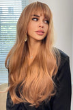 Full Machine Long Wave Synthetic Wigs 24''