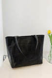 Textured PU Leather Handbag