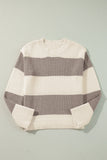 Jet Stream Colorblock Loose Pullover Sweater