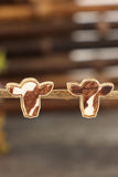 Bull Head Alloy Stud Earrings