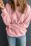 Bonbon Solid Classic Crewneck Pullover Sweatshirt