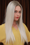 13*2" Lace Front Wigs Synthetic Long Straight 26" Heat Safe 150% Density