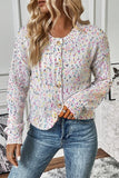 Confetti Button Up Long Sleeve Cardigan