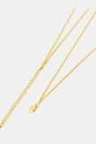 Linked Ring Pendant Chain Necklace