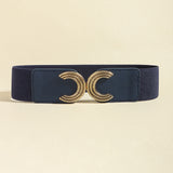 Double C Buckle Elastic Belt