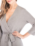 Plunge Tie Front Night Dress