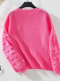 Round Neck Drop Shoulder Sweater