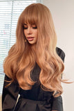 Full Machine Long Wave Synthetic Wigs 24''