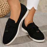 Round Toe Flat Slip-Ons