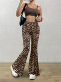 Leopard Flare Pants