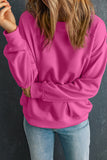 Bonbon Solid Classic Crewneck Pullover Sweatshirt