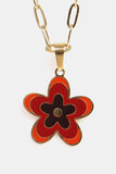 Flower Pendant Stainless Steel Necklace