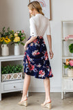 Reborn J Floral Wrap Ruffled Skirt