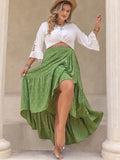 Plus Size High-Low Skirt